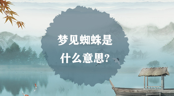 夢(mèng)見蜘蛛是什么意思