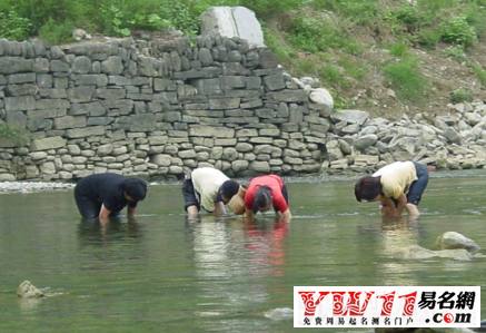 夢(mèng)見(jiàn)在河里抓魚