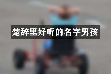 楚辭里好聽的名字男孩