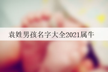 袁姓男孩名字大全2021屬牛