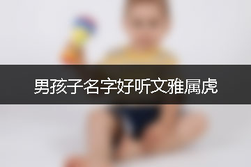 男孩子名字好聽(tīng)文雅屬虎